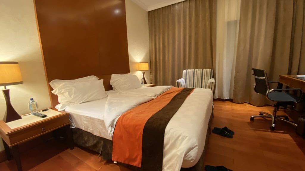 Hotel room at Alba Hotel in Meru, Mount Kenya region