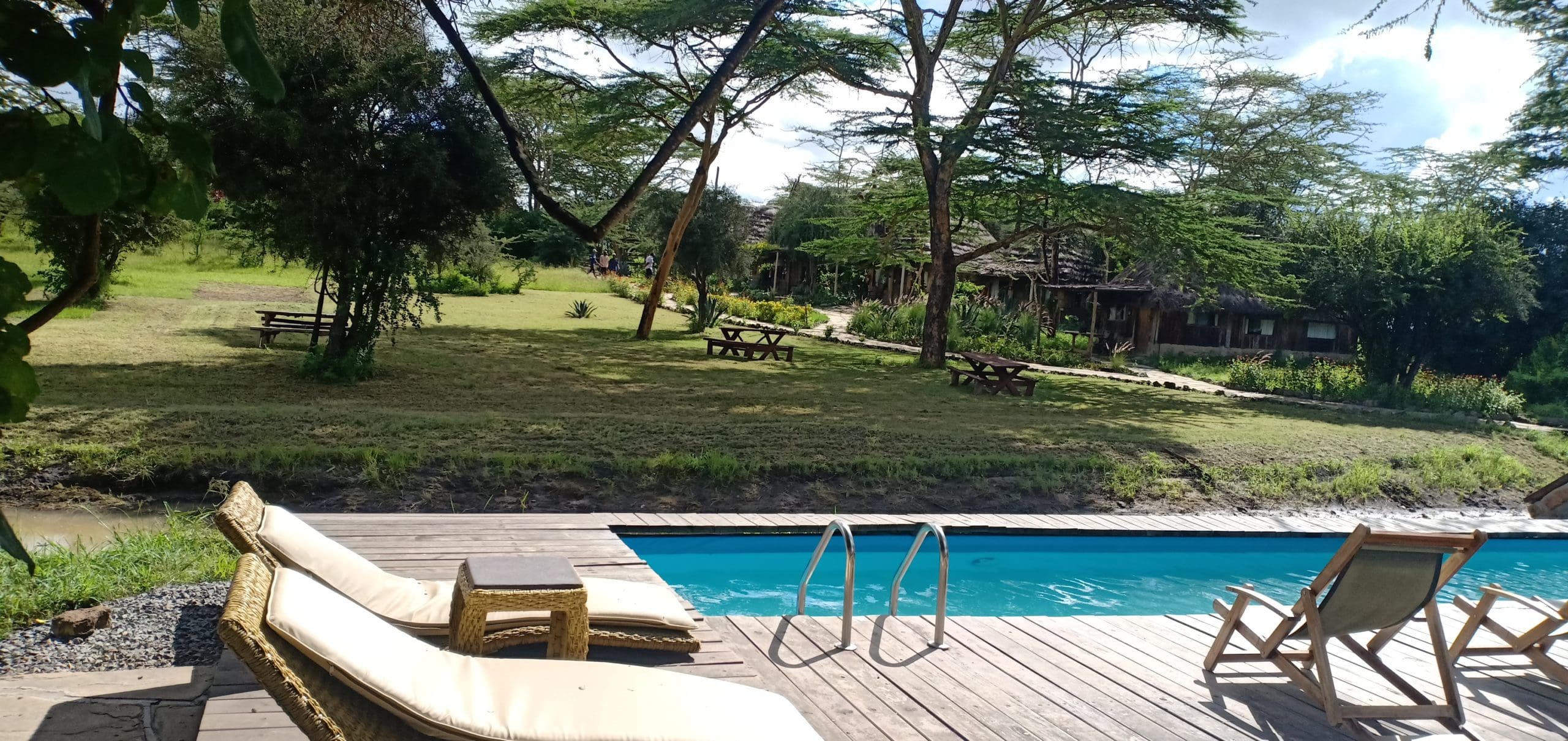 View of swimming pool at outdoors at Swara Acacia Lodge