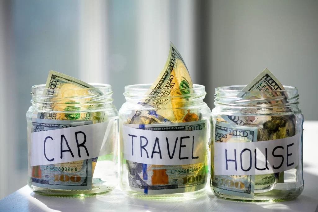 glass-jars-with-the-text-car-travel-home-