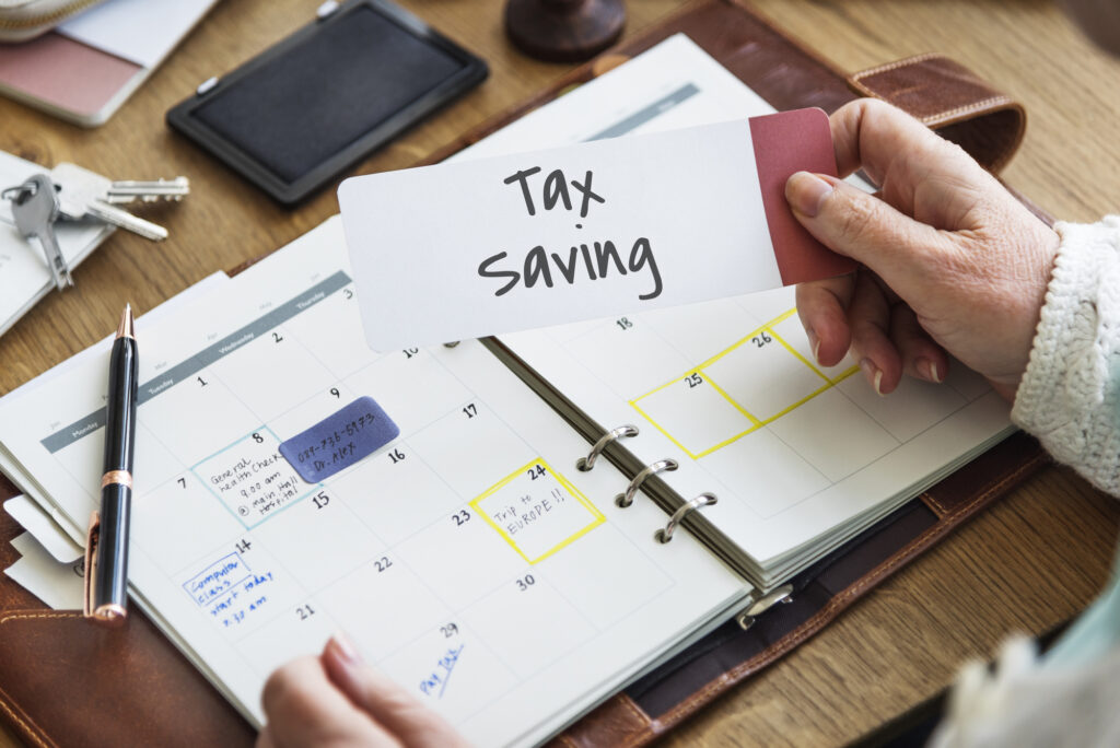Tax Time Season Finance Concept