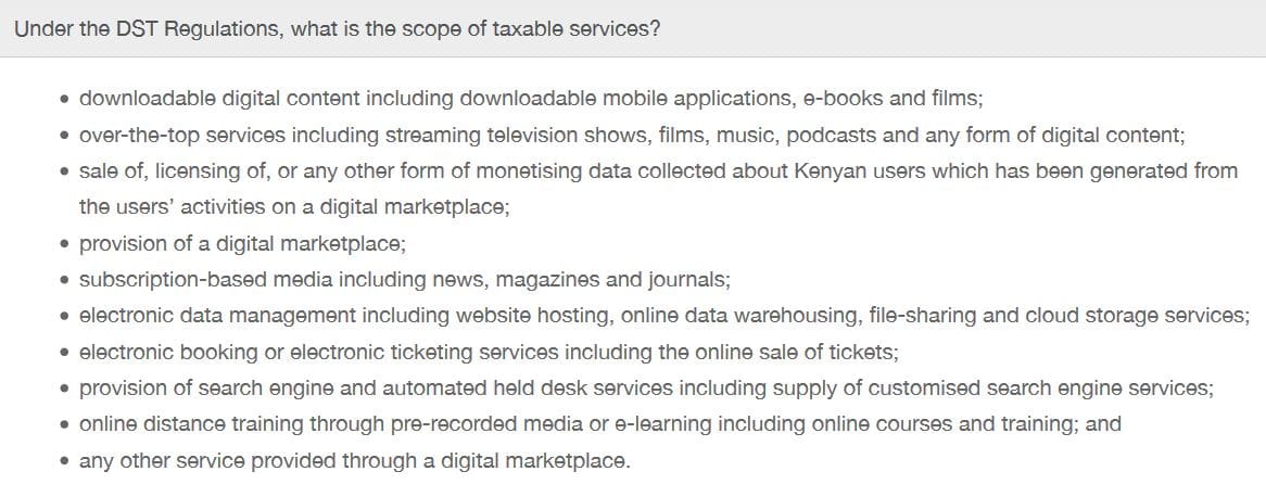 Digital Service Tax Scope