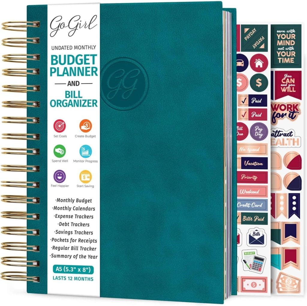 GoGirl Budget Planner & Monthly Bill Organizer_