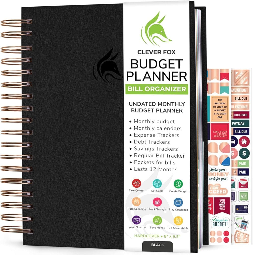 Clever Fox Budget Planner & Monthly Bill Organizer With Pockets_